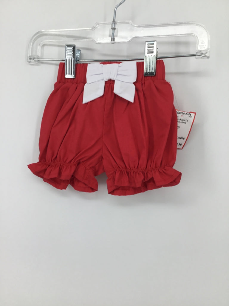 The Beaufort Bonnet Co Child Size 6-12 Months Red Shorts - girls
