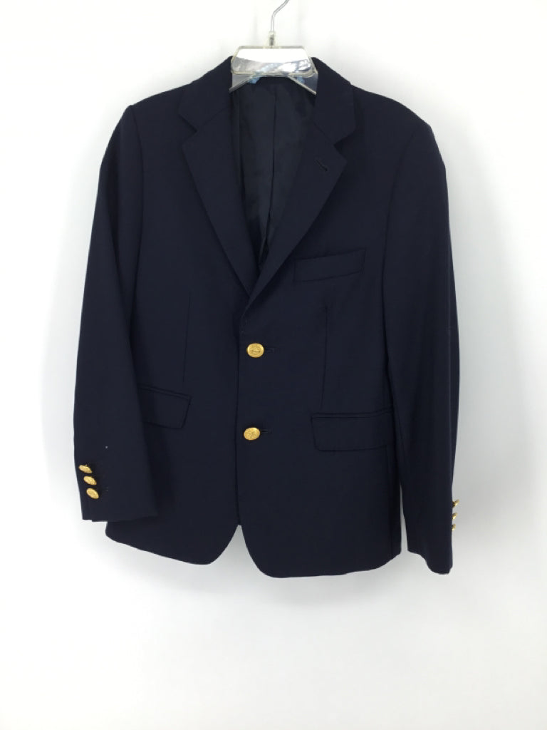 vineyard vines Child Size 7 Navy Solid Blazer - boys