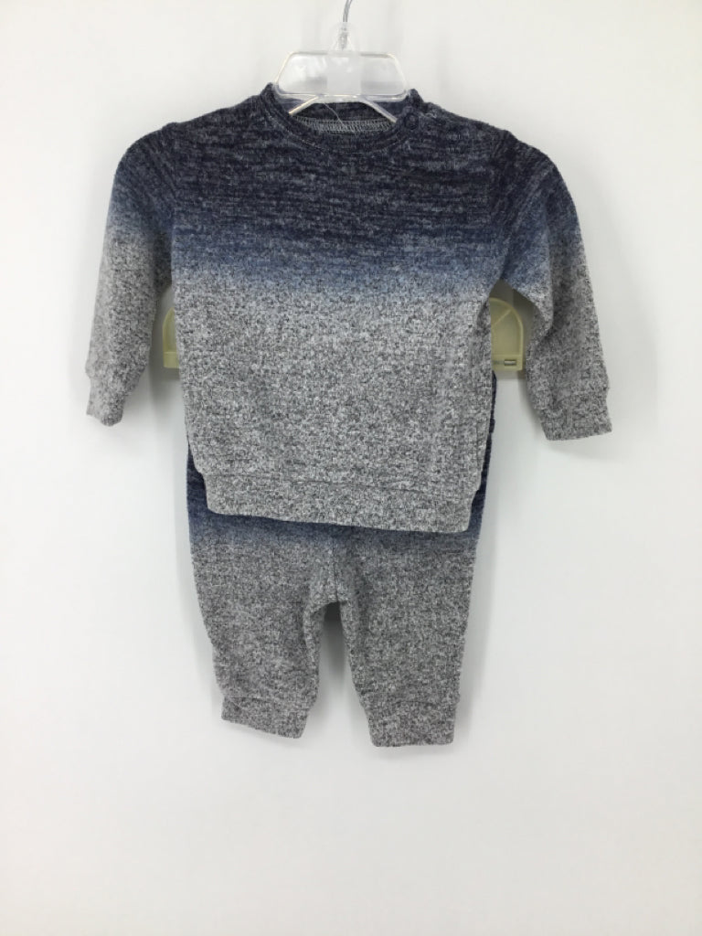 Beetle & Thread Child Size 0-3 Months Blue Marbled Outfit - boys