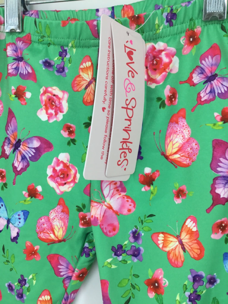 Love & Sprinkles Child Size 7 Green Shorts - girls