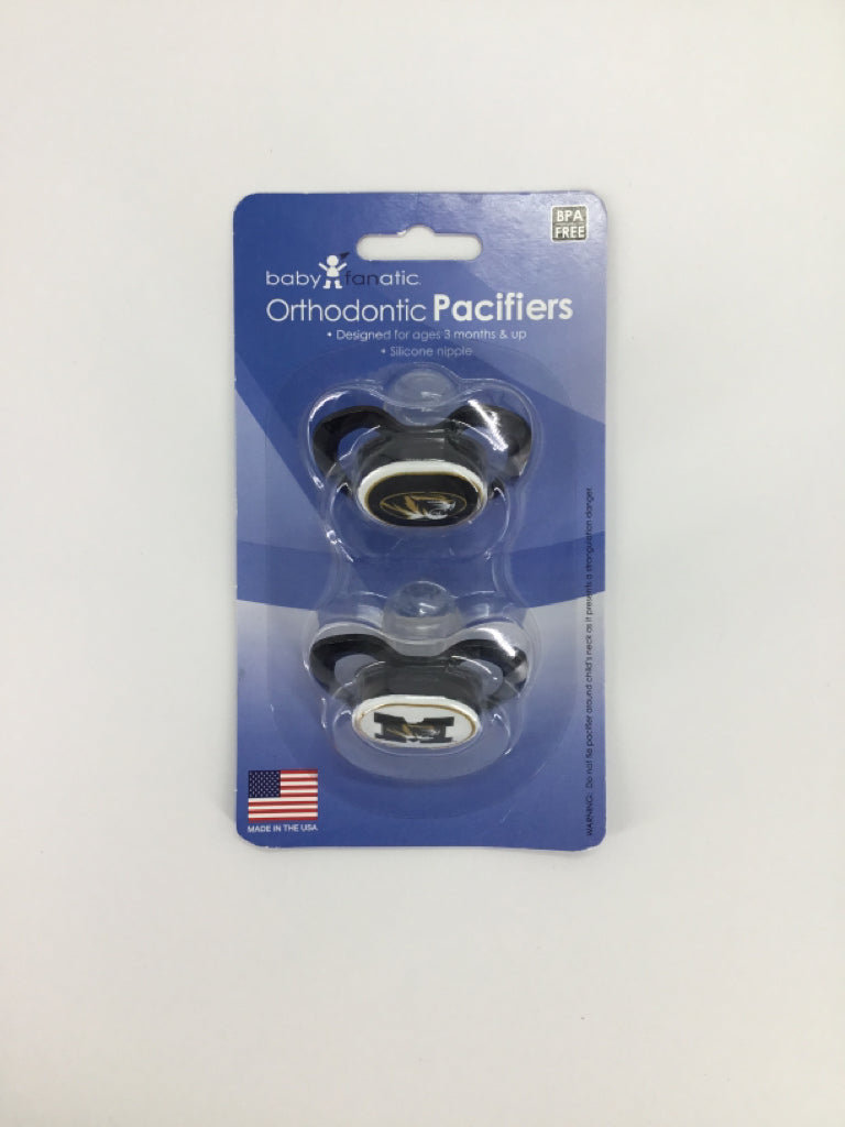 Baby Fanatic Mizzou Orthodontic Pacifiers Set of 2