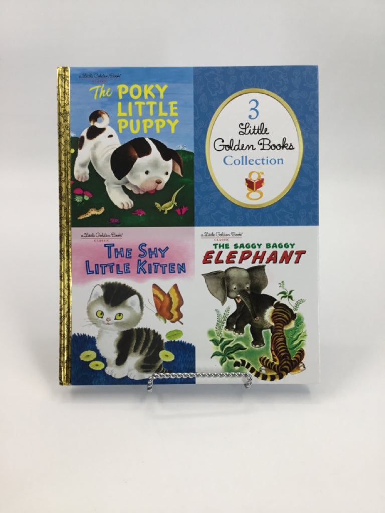 3 Little Golden Books Collection with The Pokey Little Puppy hardcover Book