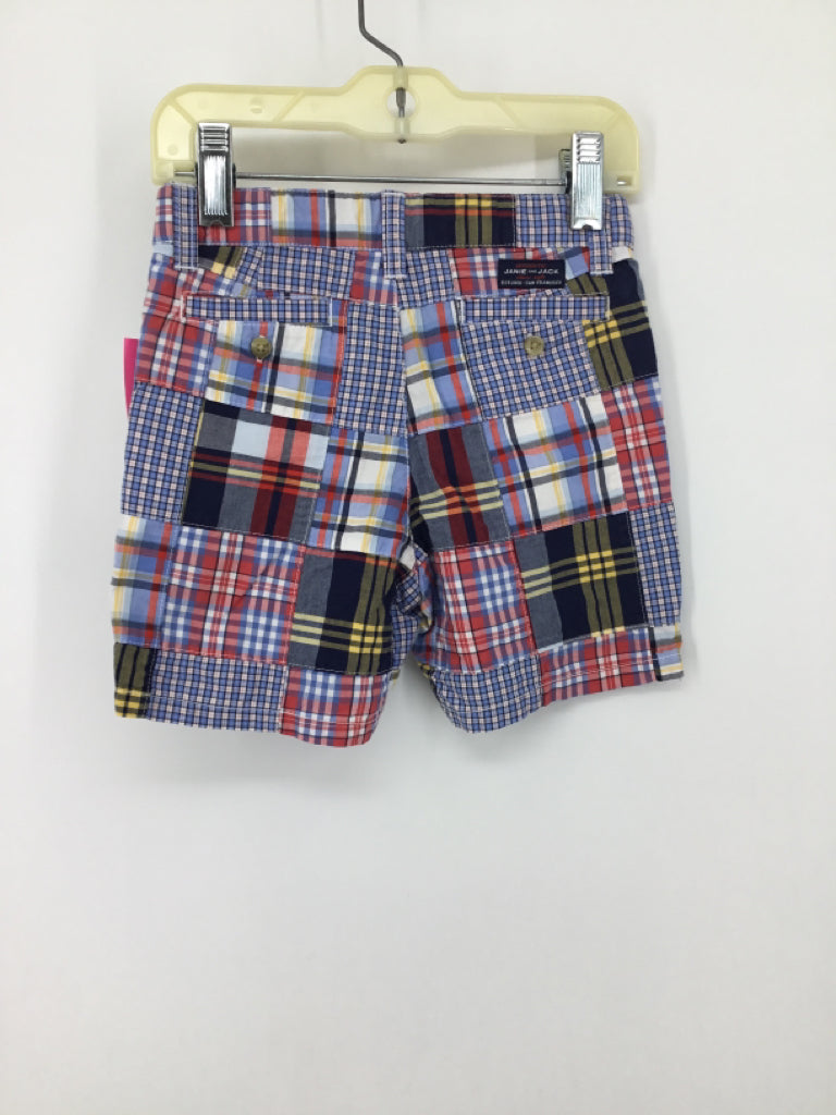 Janie and Jack Child Size 18-24 Months Blue Patchwork Shorts - boys