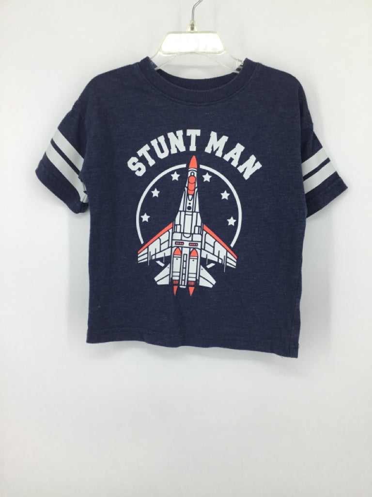 jumping beans Child Size 2 Blue screen printed T-shirt - boys