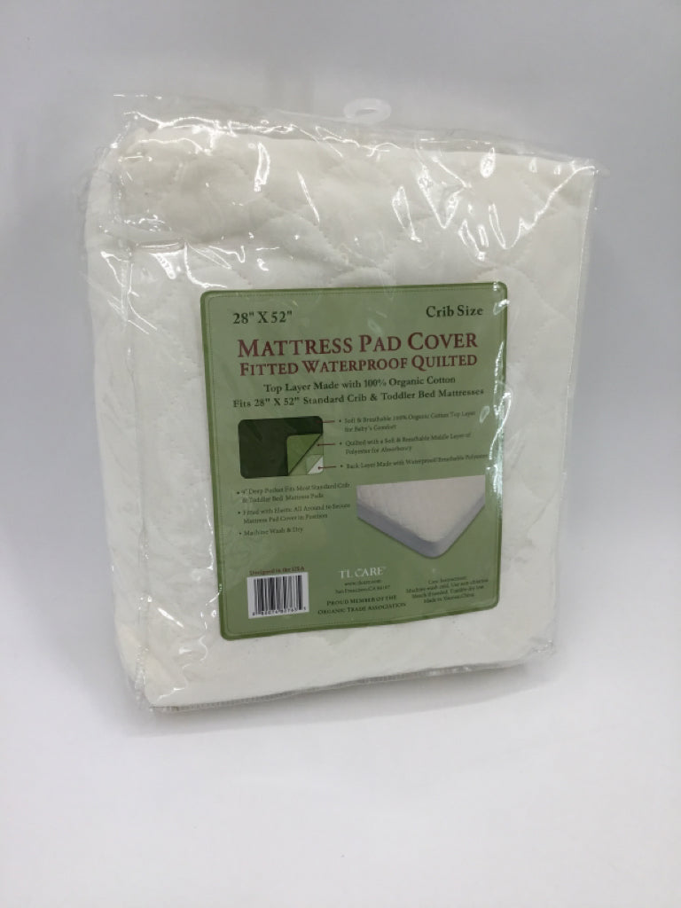 TL Care Organic Cotton Quilted Waterproof Mattress Pad Cover
