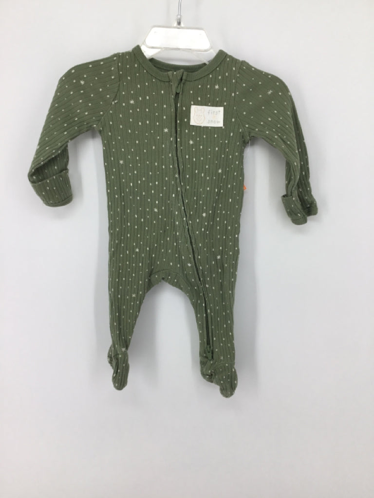 cloud island Child Size Newborn Green Sleepers