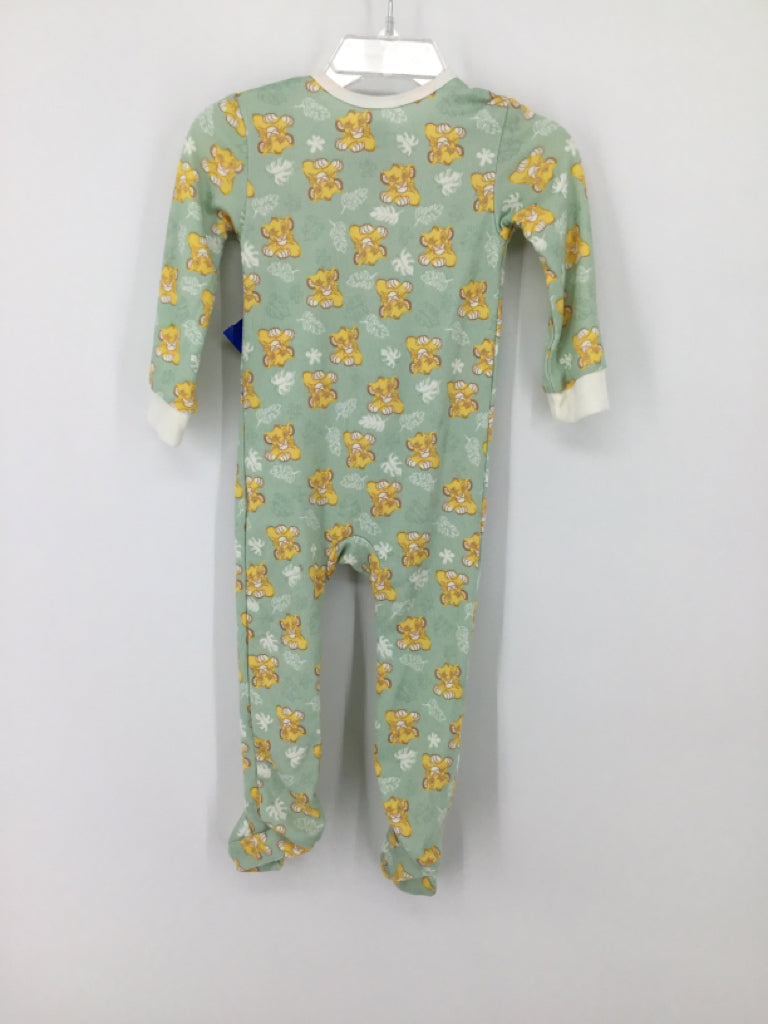 Disney Child Size 9 Months Green Sleepers