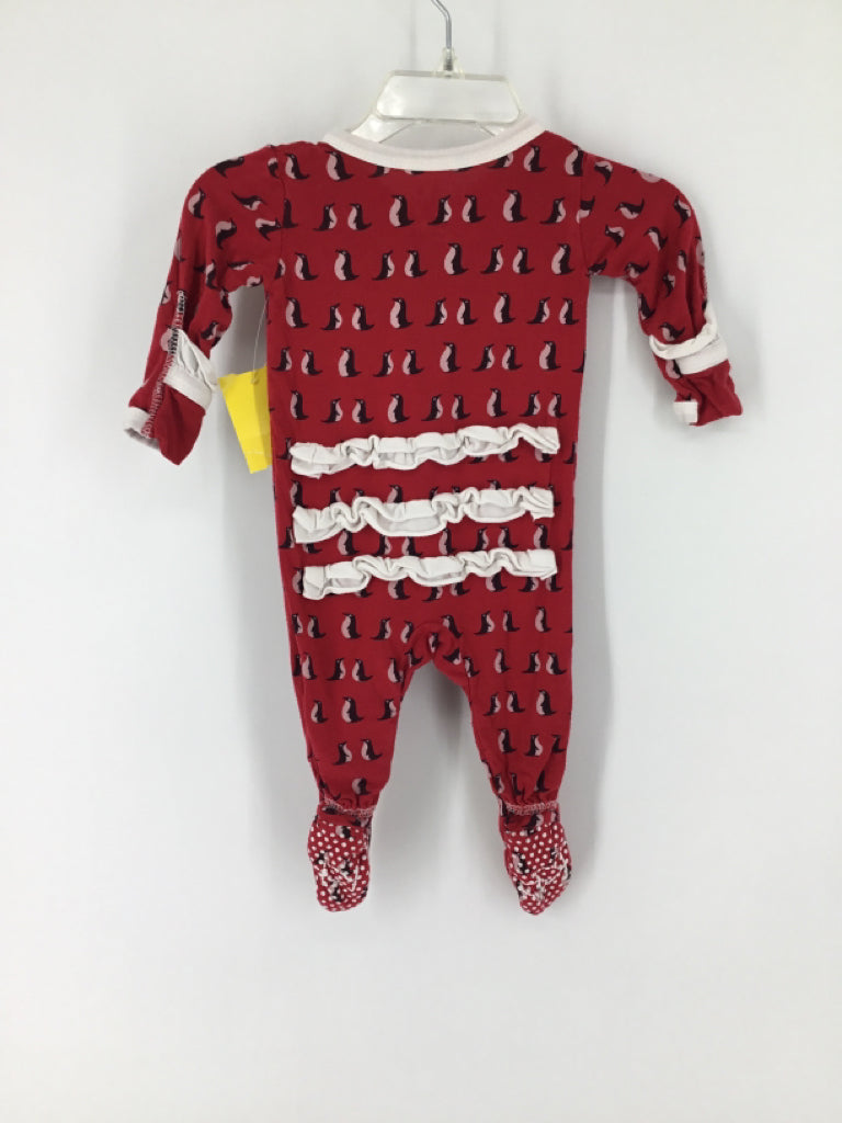 Kickee Pants Child Size Newborn Red Sleepers