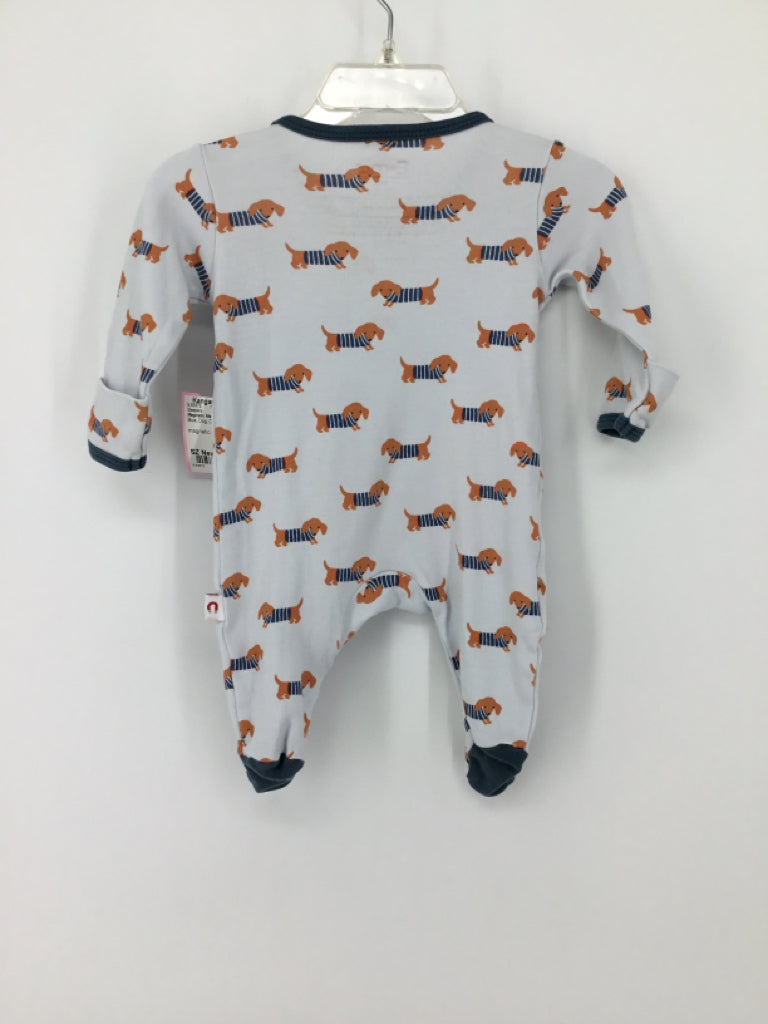 Magnetic Me Child Size Newborn Blue Sleepers