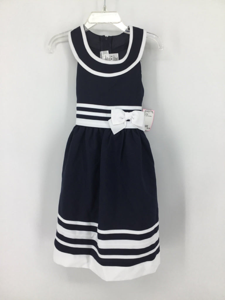 Bonnie Jean Child Size 5 Navy Dress - girls