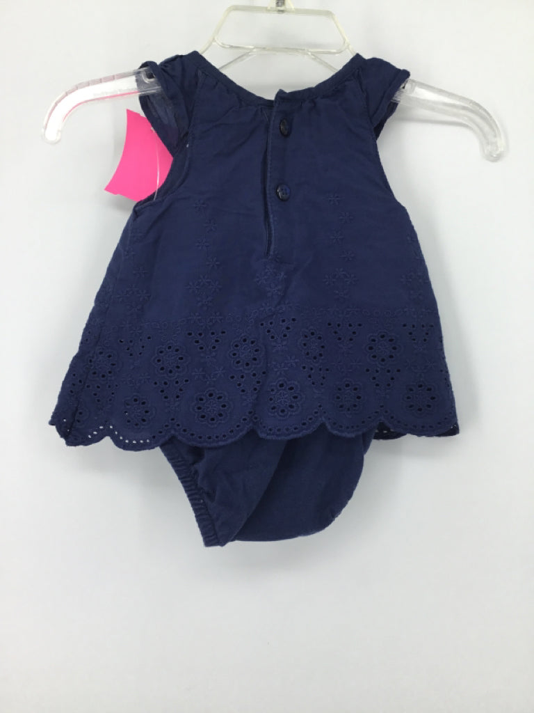 Carter's Child Size Newborn Navy Outfit - girls