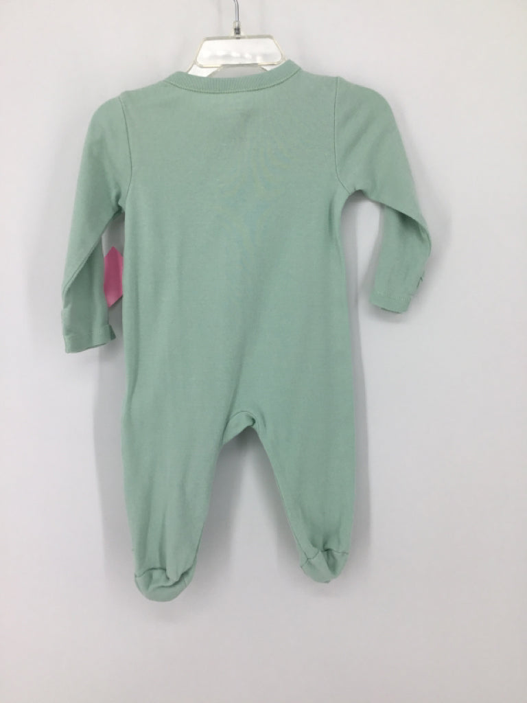 Old Navy Child Size 3-6 Months Green Sleepers