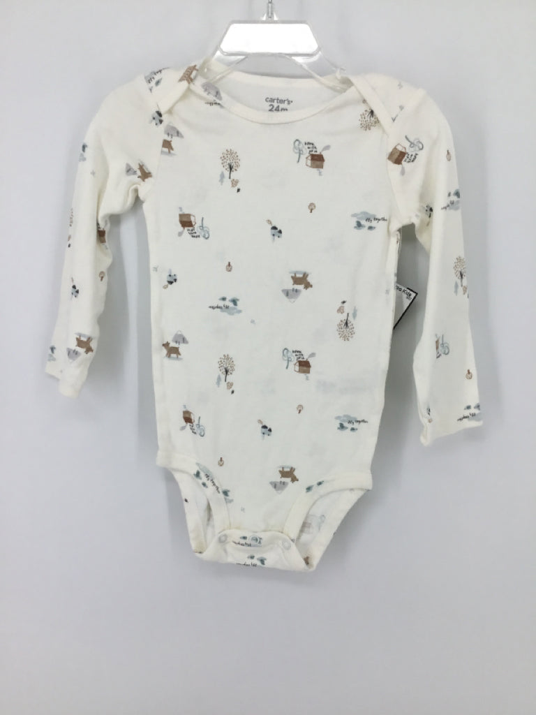 Carter's Child Size 24 Months White Onesie
