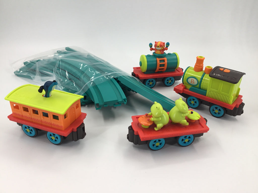 B Toys Critter Express Musical Train & Track