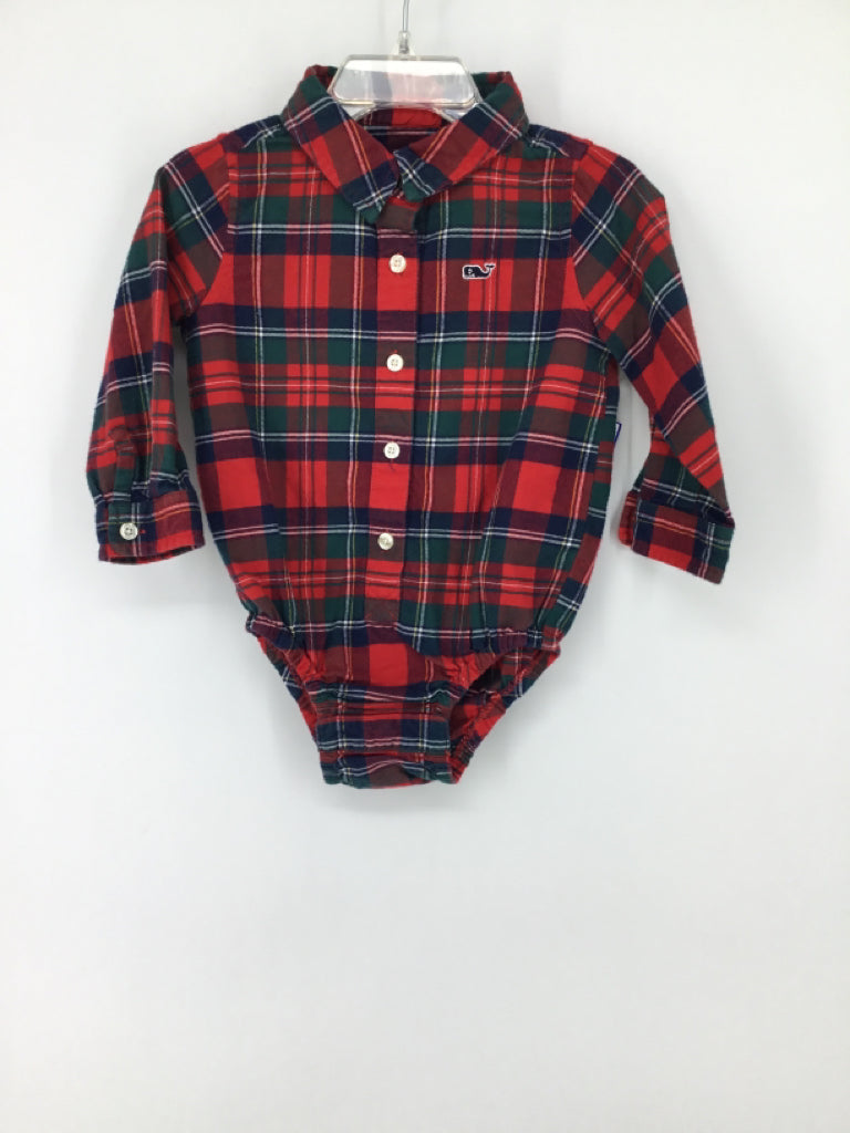 vineyard vines Child Size 6-12 Months Red Onesie