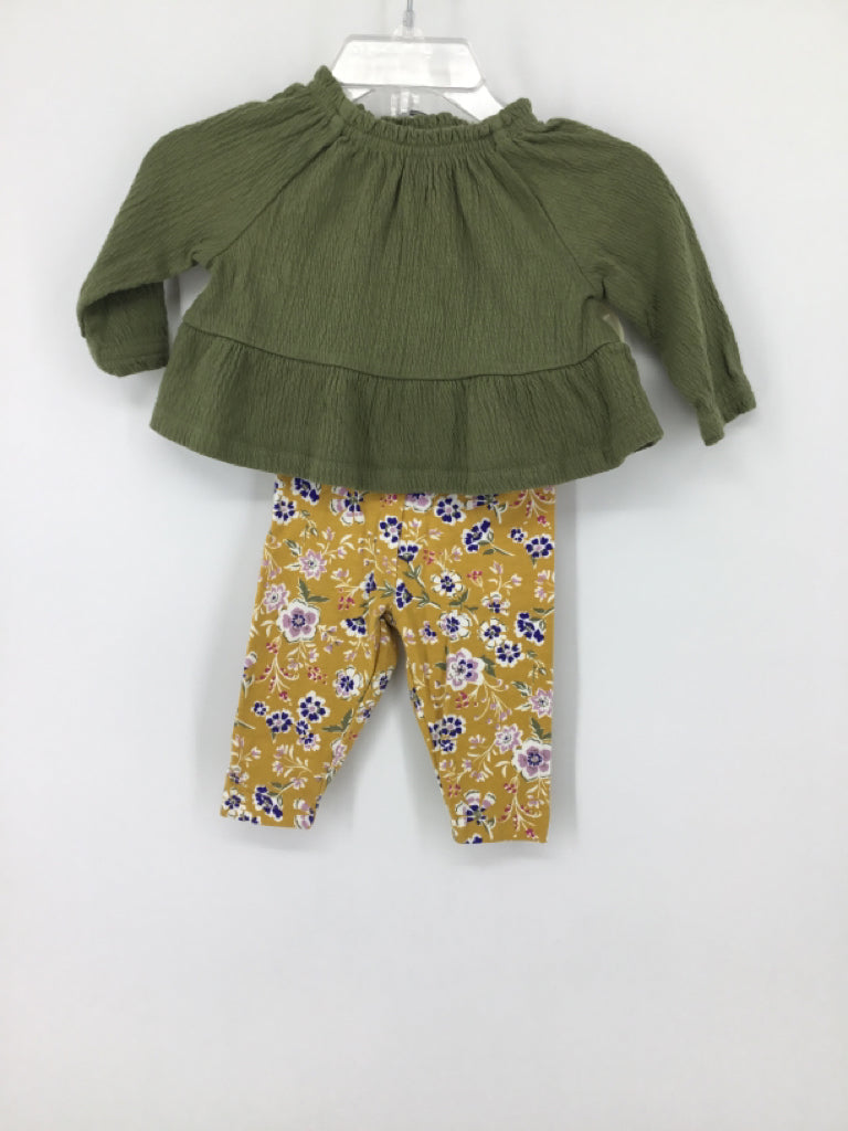 Carter's Child Size 3 Months Green Dress - girls