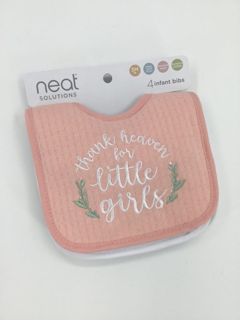 Neat Solutions Child Size 3 Months Pink Bib