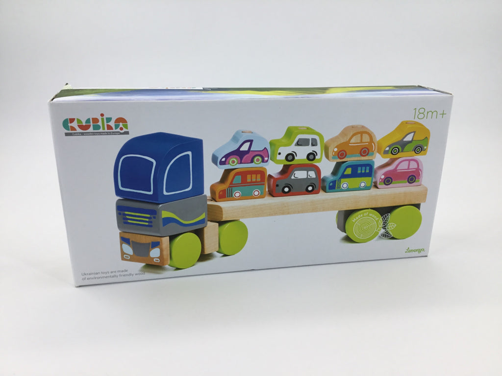 Cubika Wooden Carrier Truck Stacking Toy