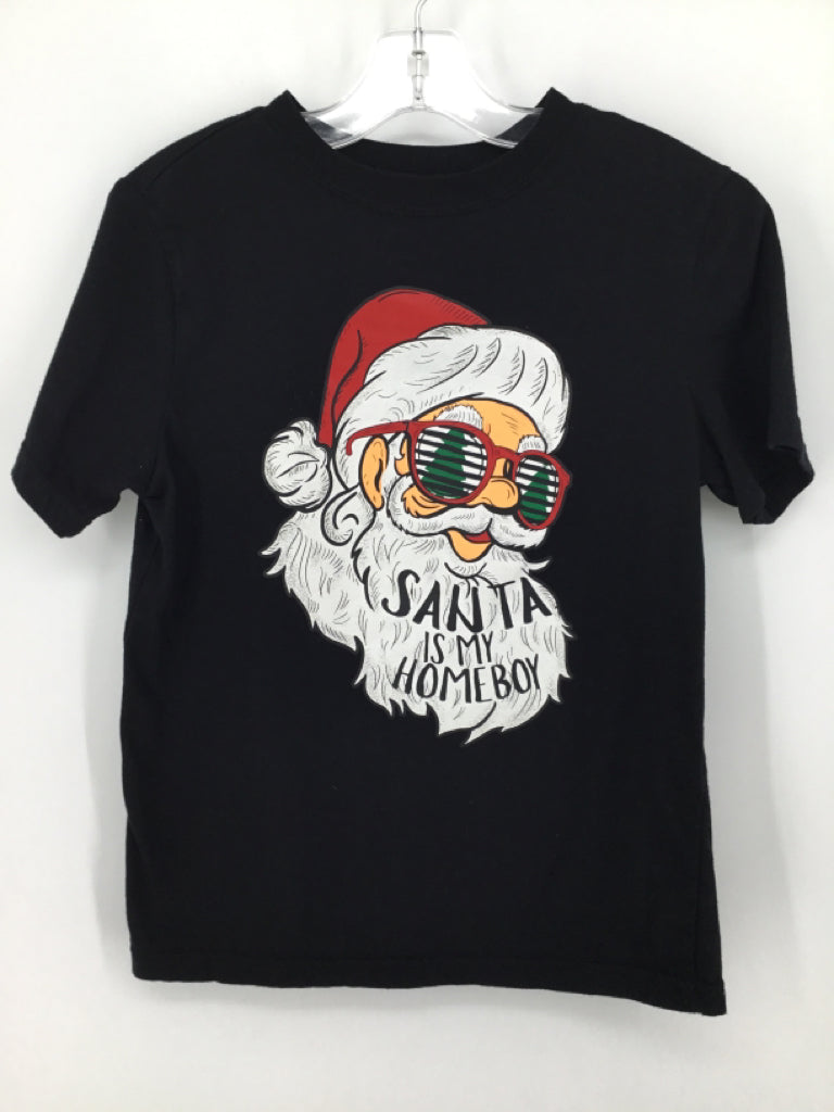 North Pole Child Size 10 Black Christmas T-Shirt