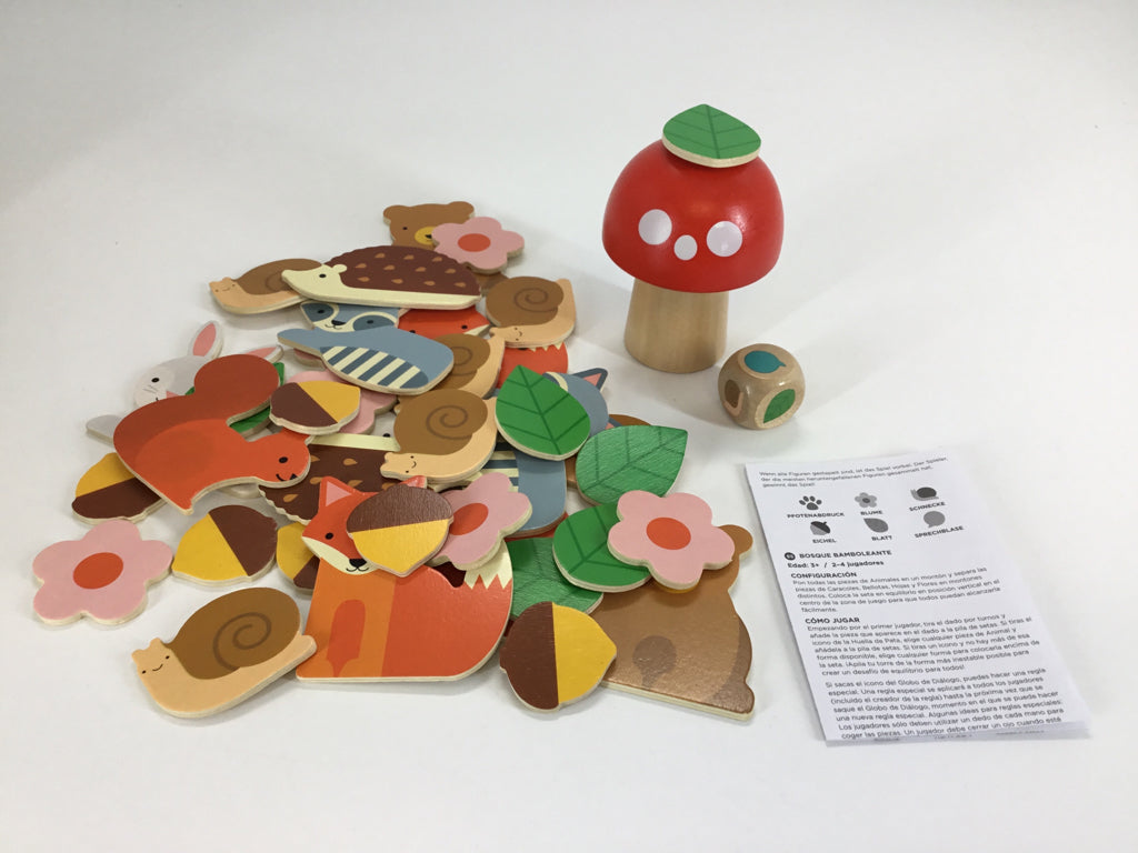 Petit Collage Woodland Wobble Wildlife Stacking Game