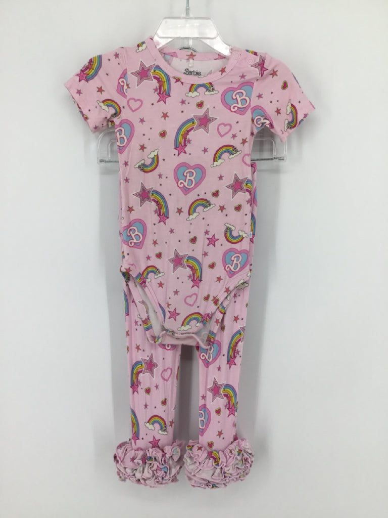 Posh Peanut + Barbie Child Size 12-18 Months Pink Outfit - girls