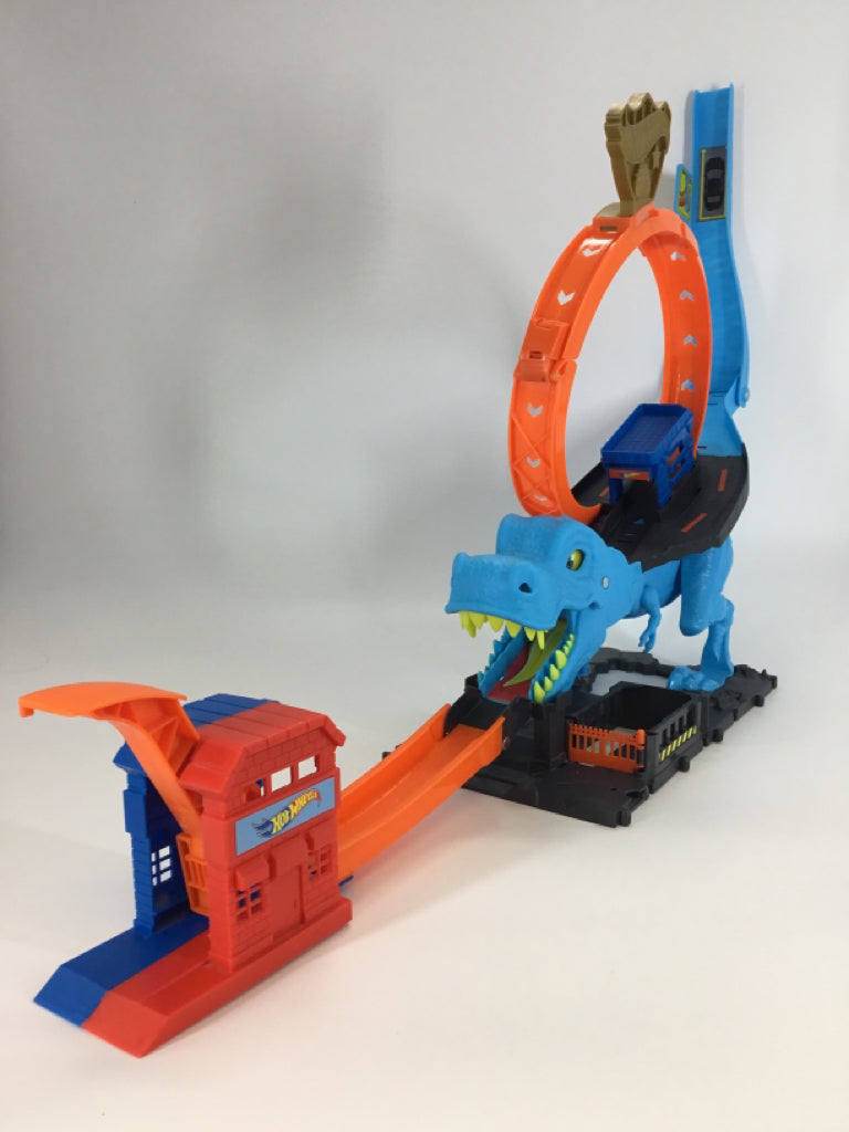 Hot Wheels City T-Rex Chomp-down Playset