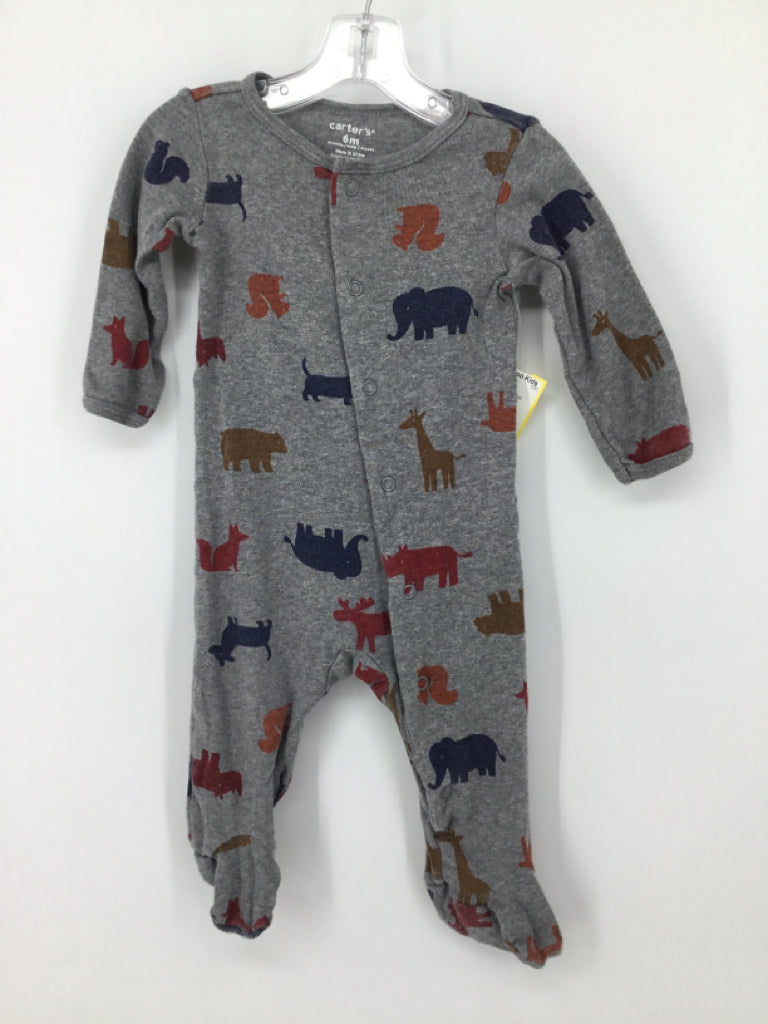 Carter's Child Size 6 Months Gray Sleepers