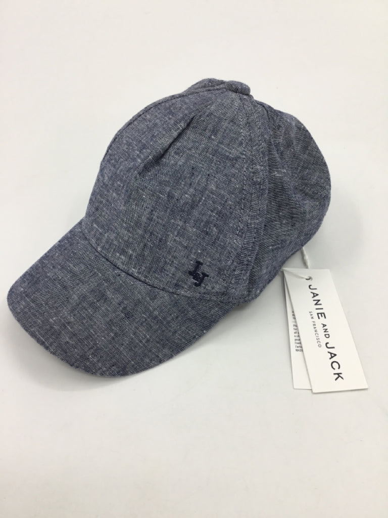 Janie and Jack Child Size 4 Blue Speckled Hats - boys
