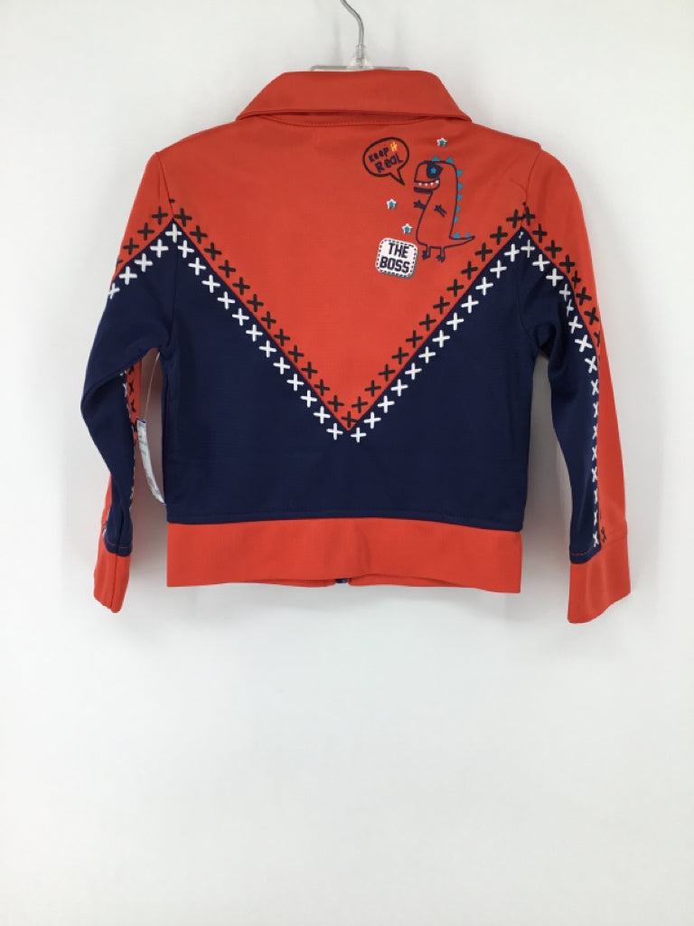 Kinderkind Child Size 2 Orange Solid Jacket - boys