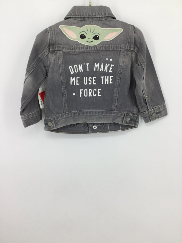Baby Gap + Star Wars Child Size 12-18 Months Gray Character Jacket - boys