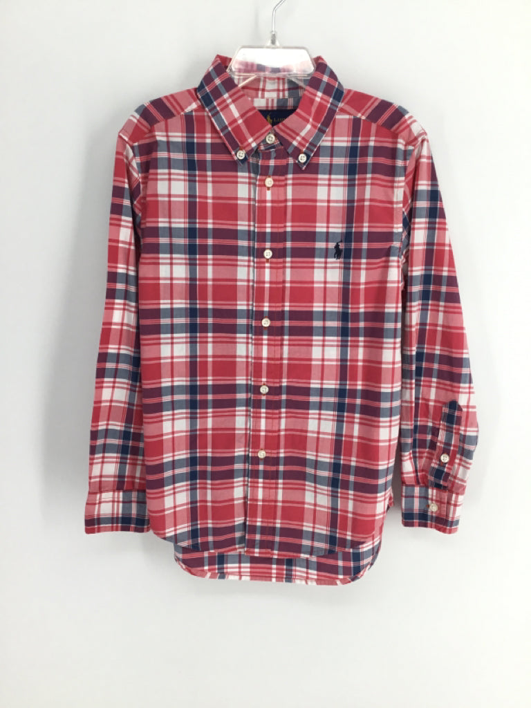 Ralph Lauren Child Size 6 Red Plaid Shirt - boys