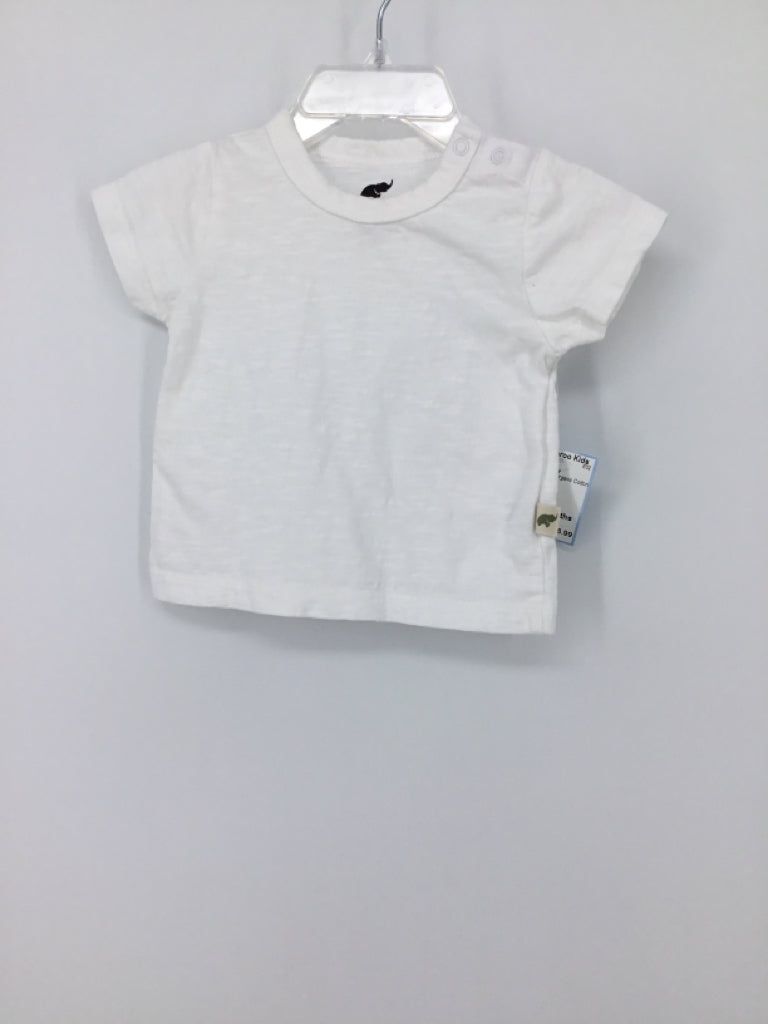 Monica + Andy Child Size 6-9 Months White Solid T-shirt - boys