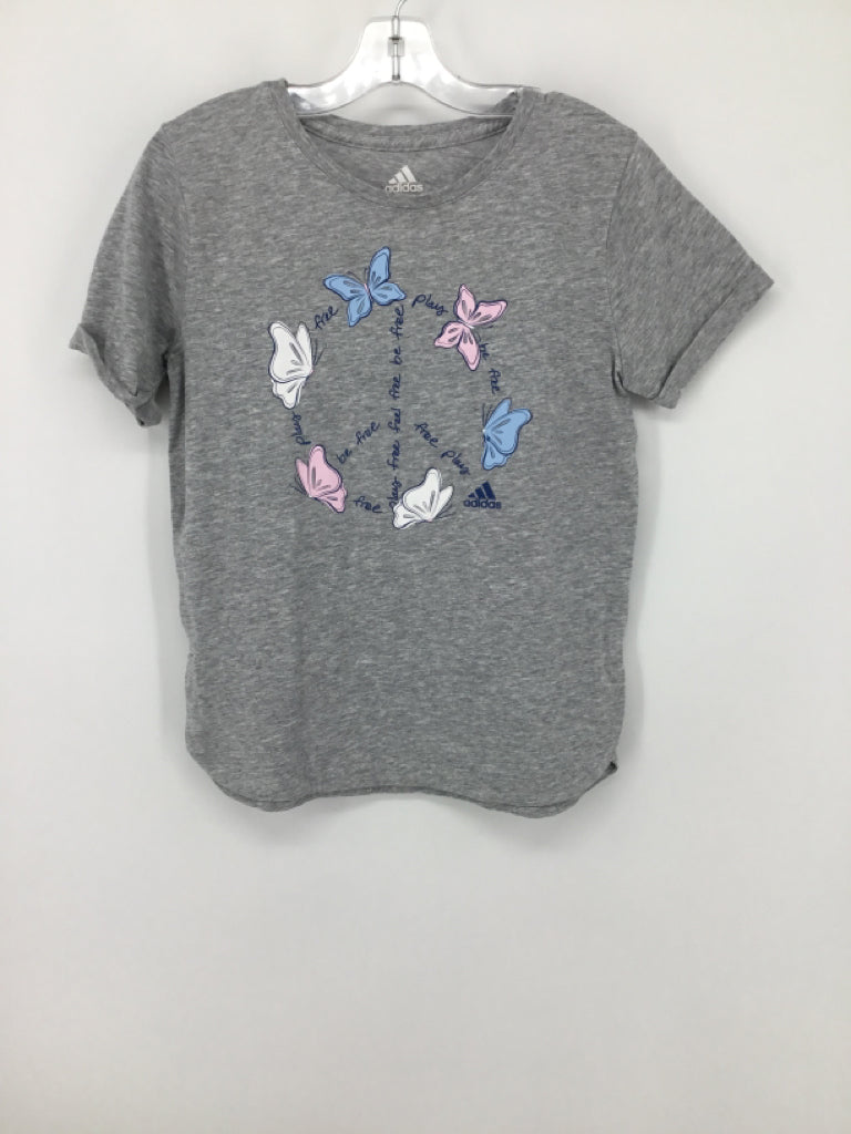Adidas Child Size 10 Gray T-shirt - girls