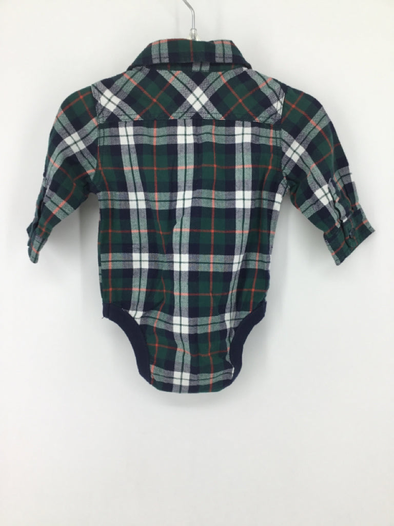 Old Navy Child Size 3-6 Months Green Onesie