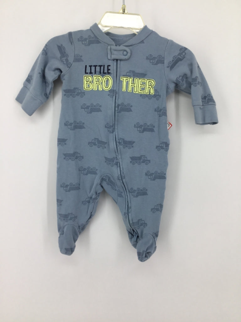 Child of Mine Child Size 0-3 Months Blue Sleepers