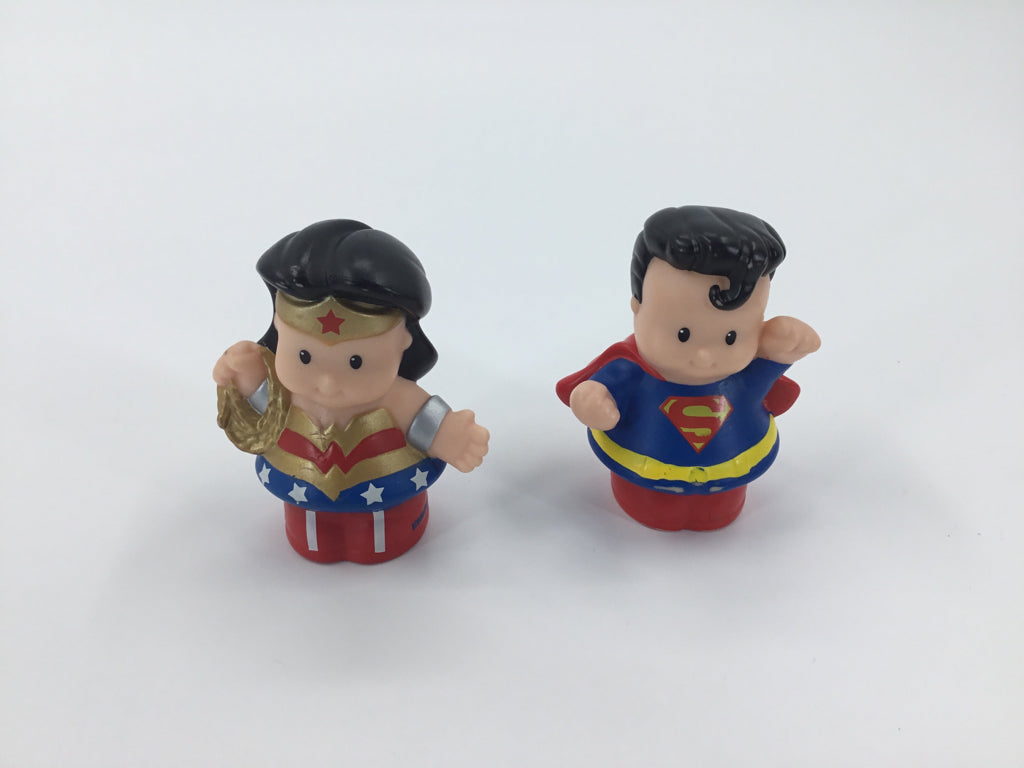 Fisher Price Little People Superman & Wonder Woman Figure Set