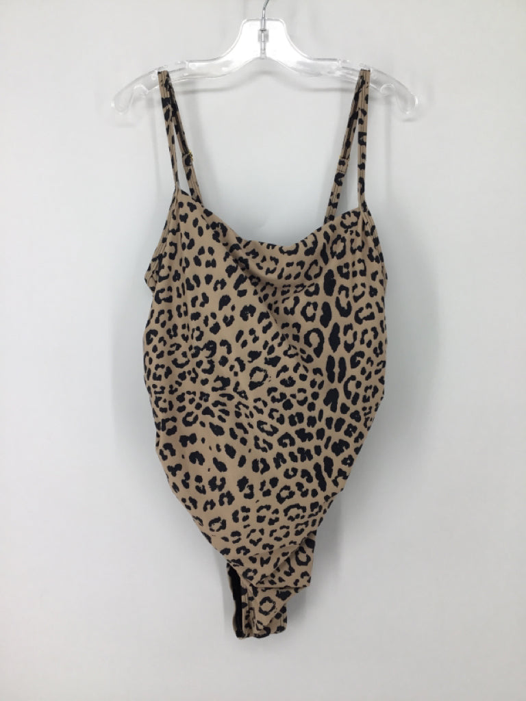Pink Blush Size L Poly Blend Swimwear