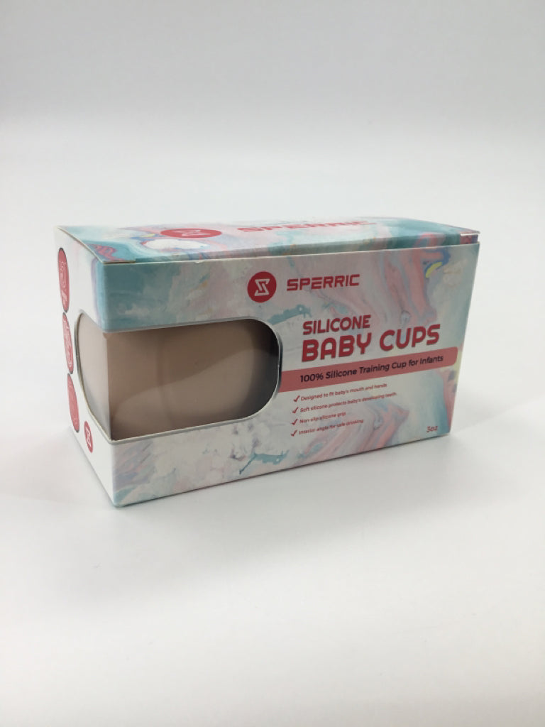 Sperric Pink Silicone Baby Cups