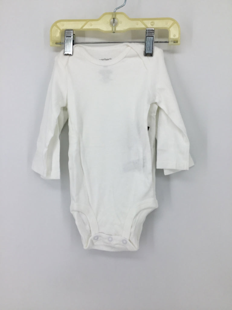 Carter's Child Size 6 Months White Onesie