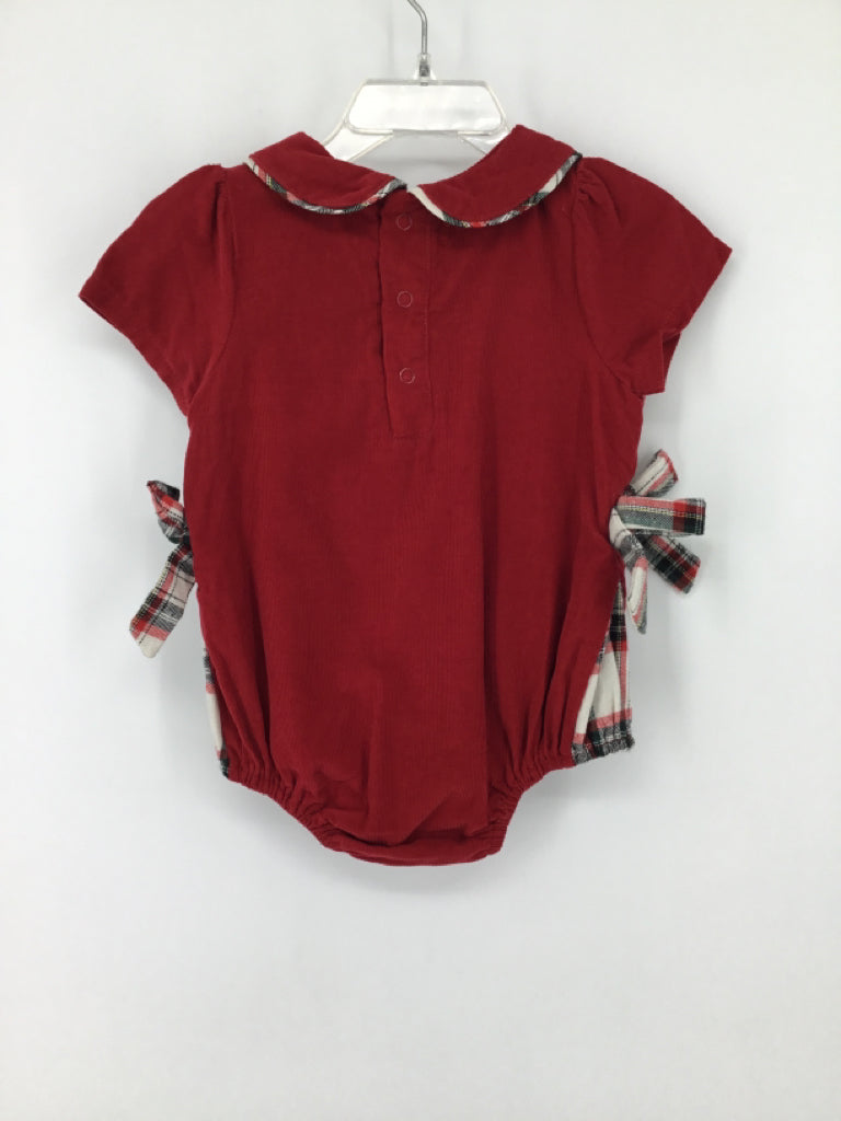 Mudpie Child Size 9-12 Months Red Outfit - girls
