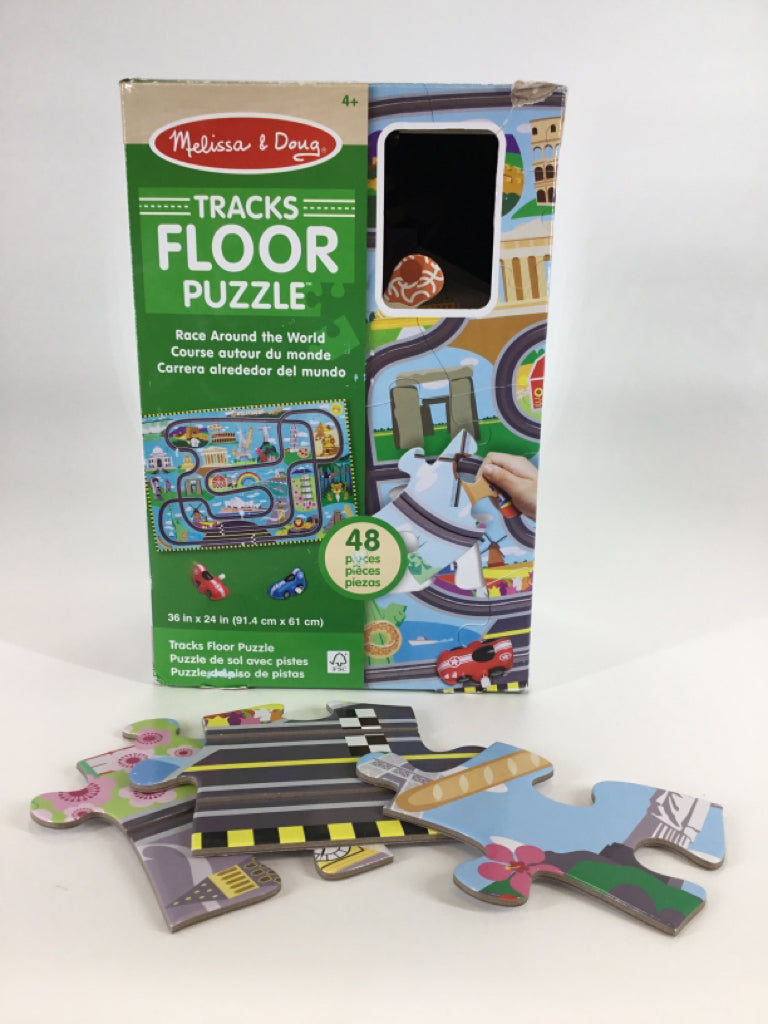 Melissa & Doug Tracks Floor Puzzle