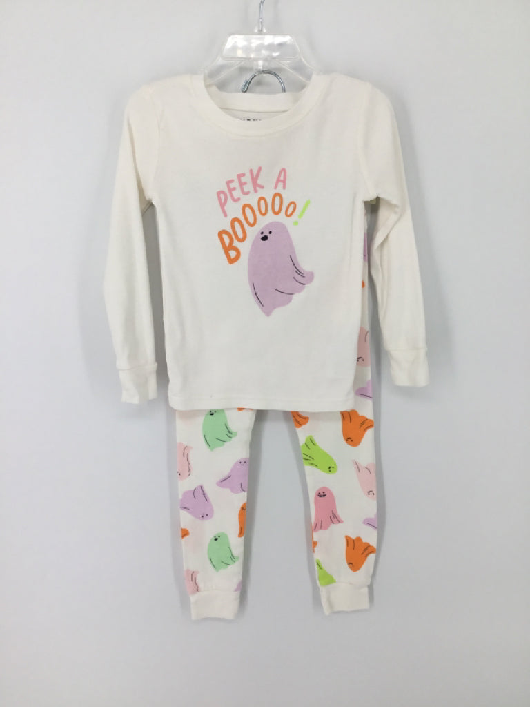 Old Navy Child Size 4 White Halloween Pajamas