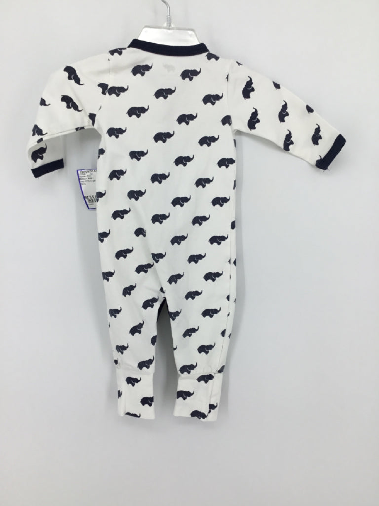 Monica + Andy Child Size 3-6 Months Navy Print Pajamas - boys