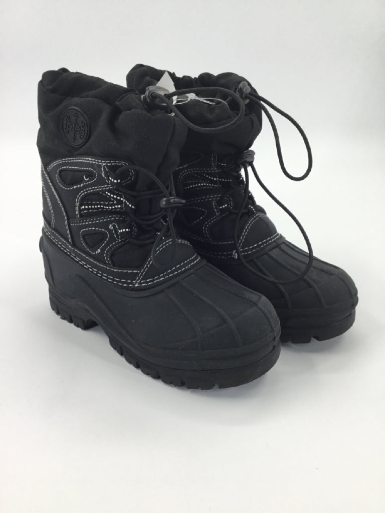 Totes Child Size 1 Youth Black Rain/Snow Boots