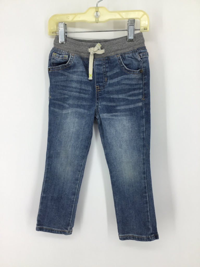 Cat & Jack Child Size 3 Blue Solid Jeans - boys