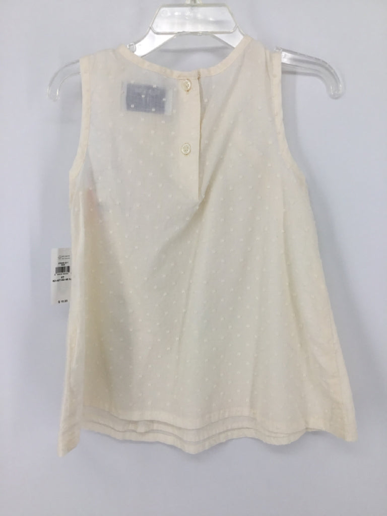 Old Navy Child Size 5 Cream Tank top - girls