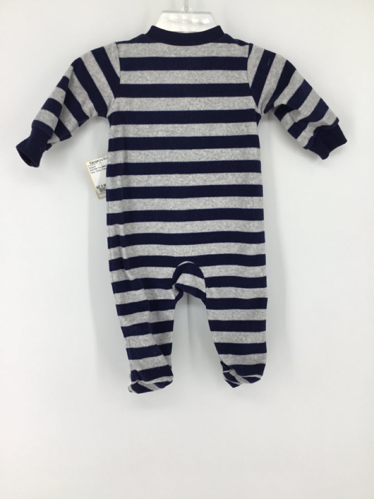 Just One You Made by Carters Child Size 3 Months Navy Sleepers