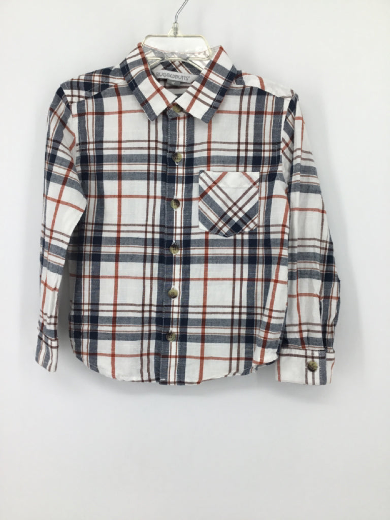 Rugged Butts Child Size 3 Blue Plaid Shirt - boys