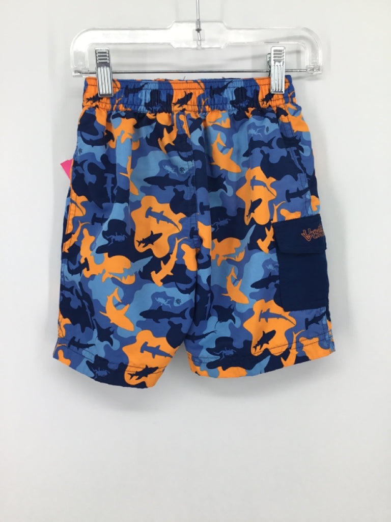 UV Skinz Child Size 5 Blue Camoflage Swimwear - boys