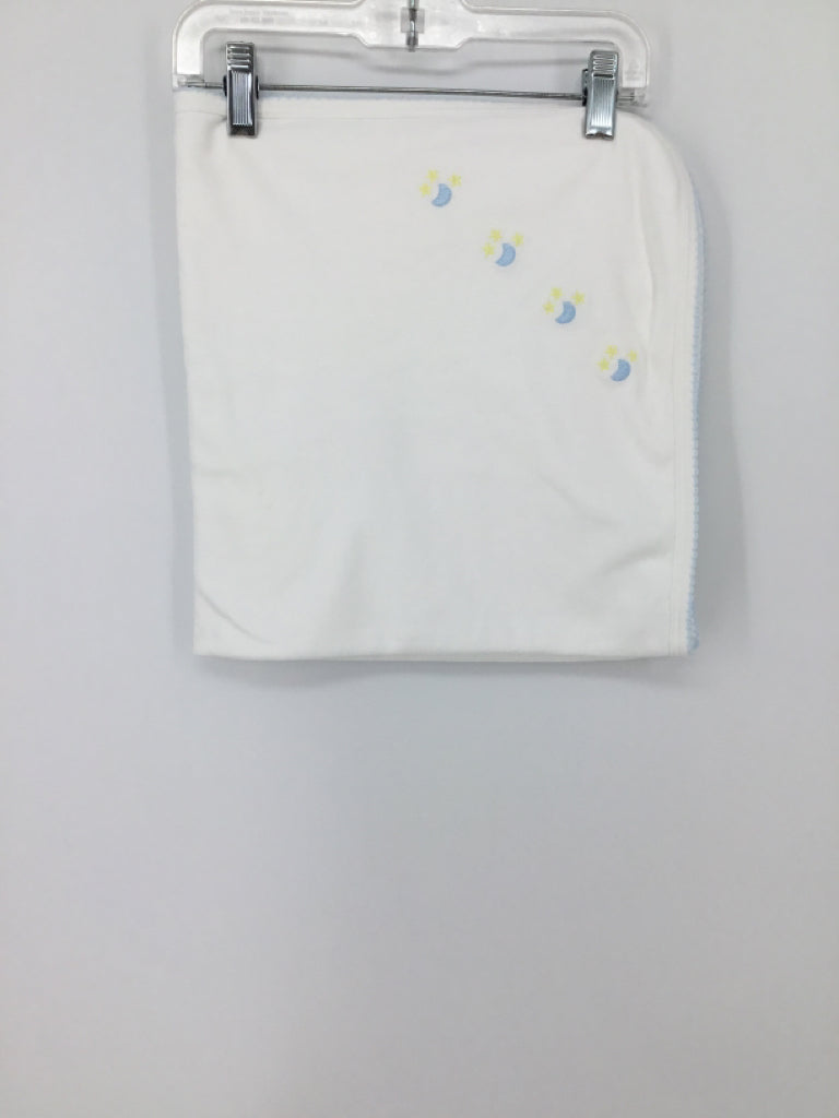 Kissy Kissy White Embroidered Blanket